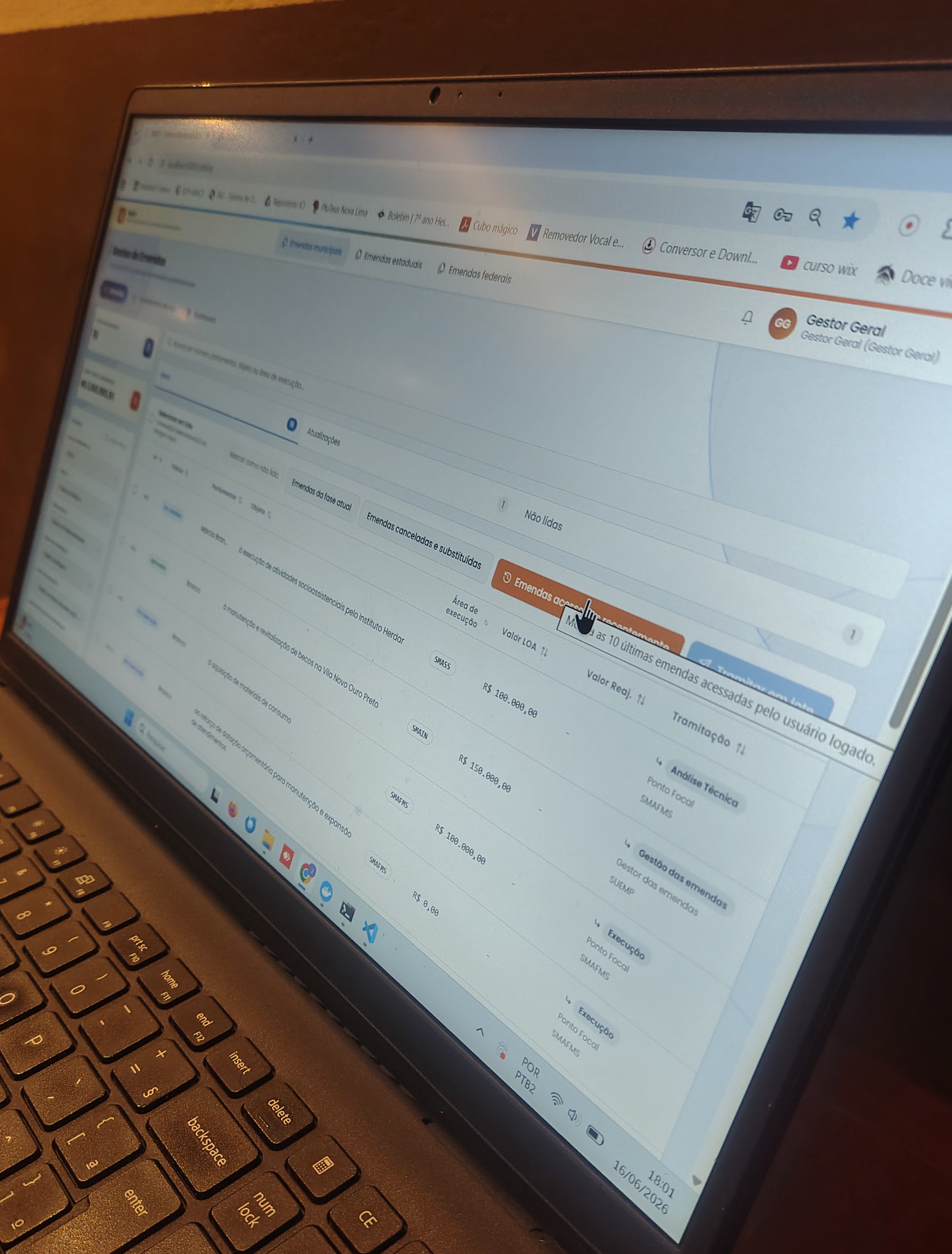 SIMEP — Sistema Municipal de Gestão de Emendas Parlamentares